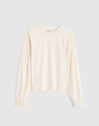 Smocked Long-Sleeve Tee | Madewell