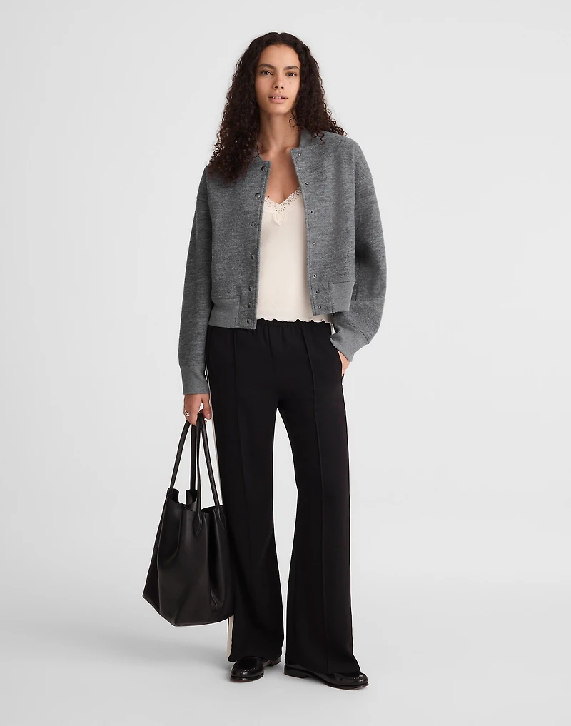 Double-Faced Knit Bomber Jacket | Madewell