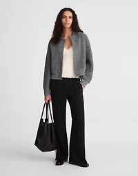 Double-Faced Knit Bomber Jacket | Madewell