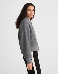 Double-Faced Knit Bomber Jacket | Madewell