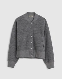 Double-Faced Knit Bomber Jacket | Madewell