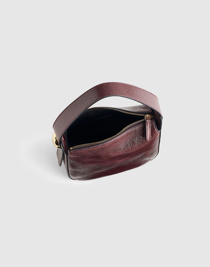 The Sculpted Metal Wristlet Bag | Madewell