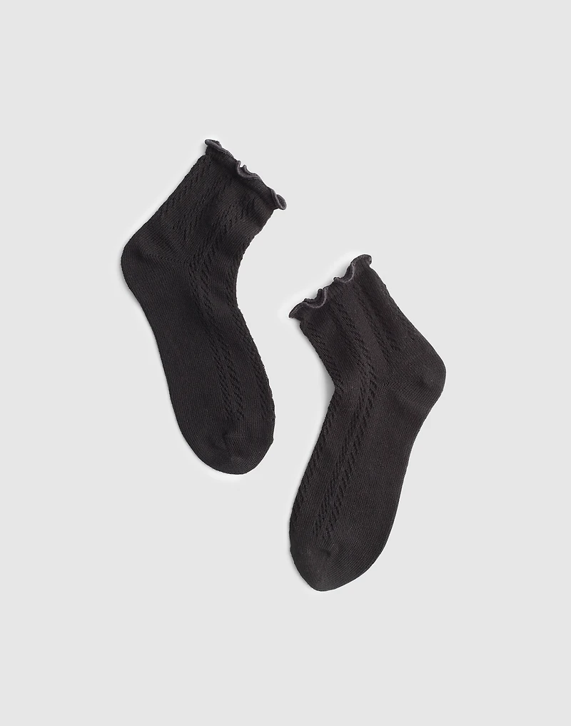 Waffle-Knit Ankle Socks | Madewell