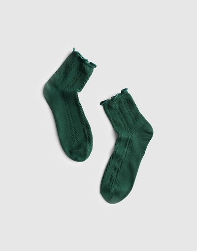 Waffle-Knit Ankle Socks | Madewell