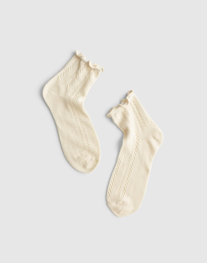 Waffle-Knit Ankle Socks | Madewell