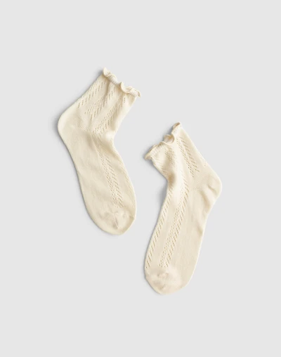 Waffle-Knit Ankle Socks | Madewell