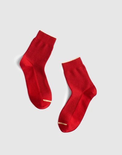 Waffle-Knit Trouser Sock | Madewell