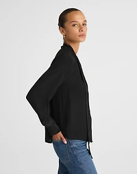 Tie-Neck Long-Sleeve Top | Madewell