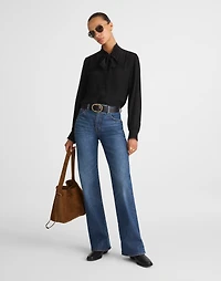 Tie-Neck Long-Sleeve Top | Madewell