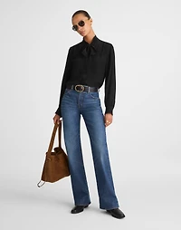 Tie-Neck Long-Sleeve Top | Madewell