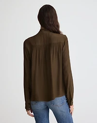 Tie-Neck Long-Sleeve Top | Madewell