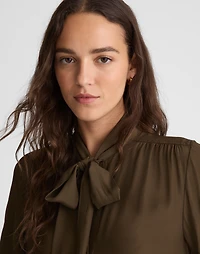 Tie-Neck Long-Sleeve Top | Madewell