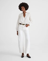 Smocked Top in Cotton-Silk Blend | Madewell