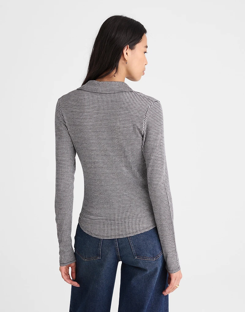 Camp Long-Sleeve Top Gingham | Madewell