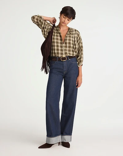 The Low-Slung Cuffed Baggy Jean | Madewell