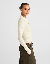 Ribbed Polo Sweater | Madewell