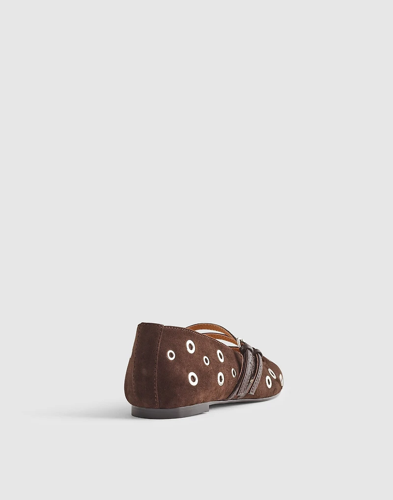 The Greta Double-Strap Ballet Flat | Madewell
