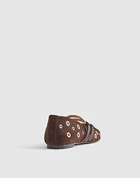 The Greta Double-Strap Ballet Flat | Madewell
