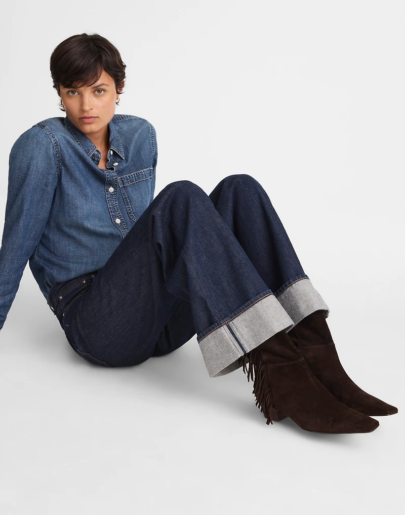 The Lexie Fringed Ankle Boot Suede | Madewell