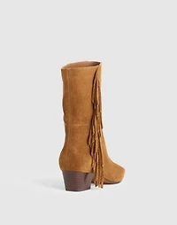 The Lexie Fringed Ankle Boot in Suede | Madewell