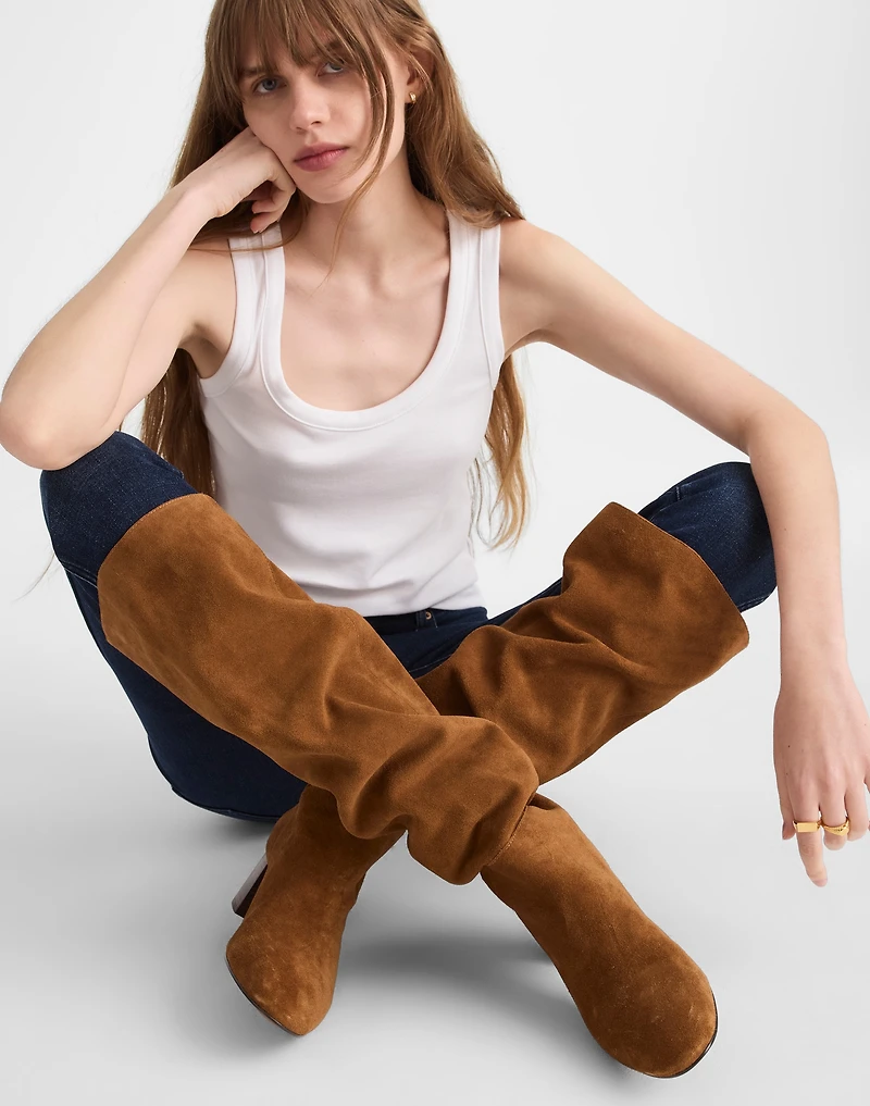 The Sylvia Over-The-Knee Boot in Suede | Madewell