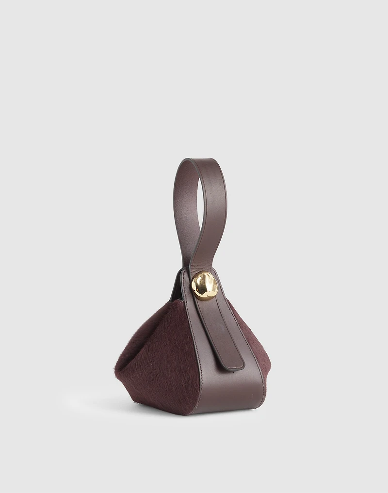 The Sculpted Metal Wristlet Bag | Madewell
