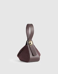 The Sculpted Metal Wristlet Bag | Madewell