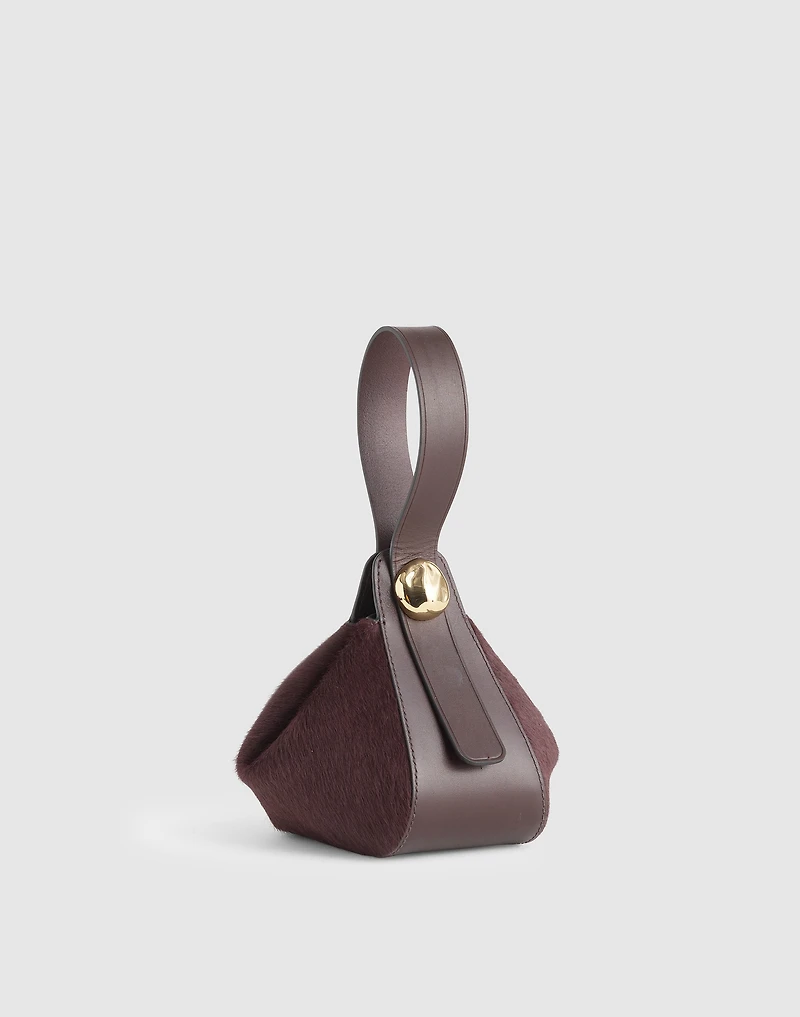 The Sculpted Metal Wristlet Bag | Madewell
