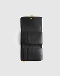 The Sculpted Metal Trifold Wallet | Madewell