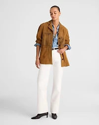 Fringe Shirt-Jacket Suede | Madewell