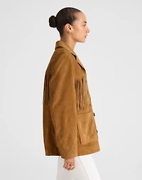 Fringe Shirt-Jacket Suede | Madewell