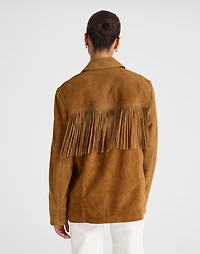 Fringe Shirt-Jacket Suede | Madewell