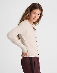The Signature Knit Pointelle Cardigan | Madewell