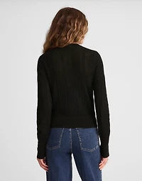The Signature Knit Pointelle Cardigan | Madewell