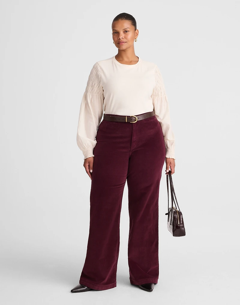 The Plus Wide-Leg Pant in Corduroy | Madewell
