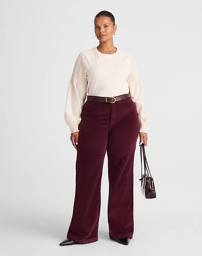 The Plus Wide-Leg Pant in Corduroy | Madewell