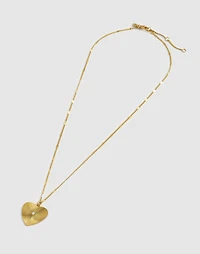 Engine Turned Heart Pendant Necklace | Madewell
