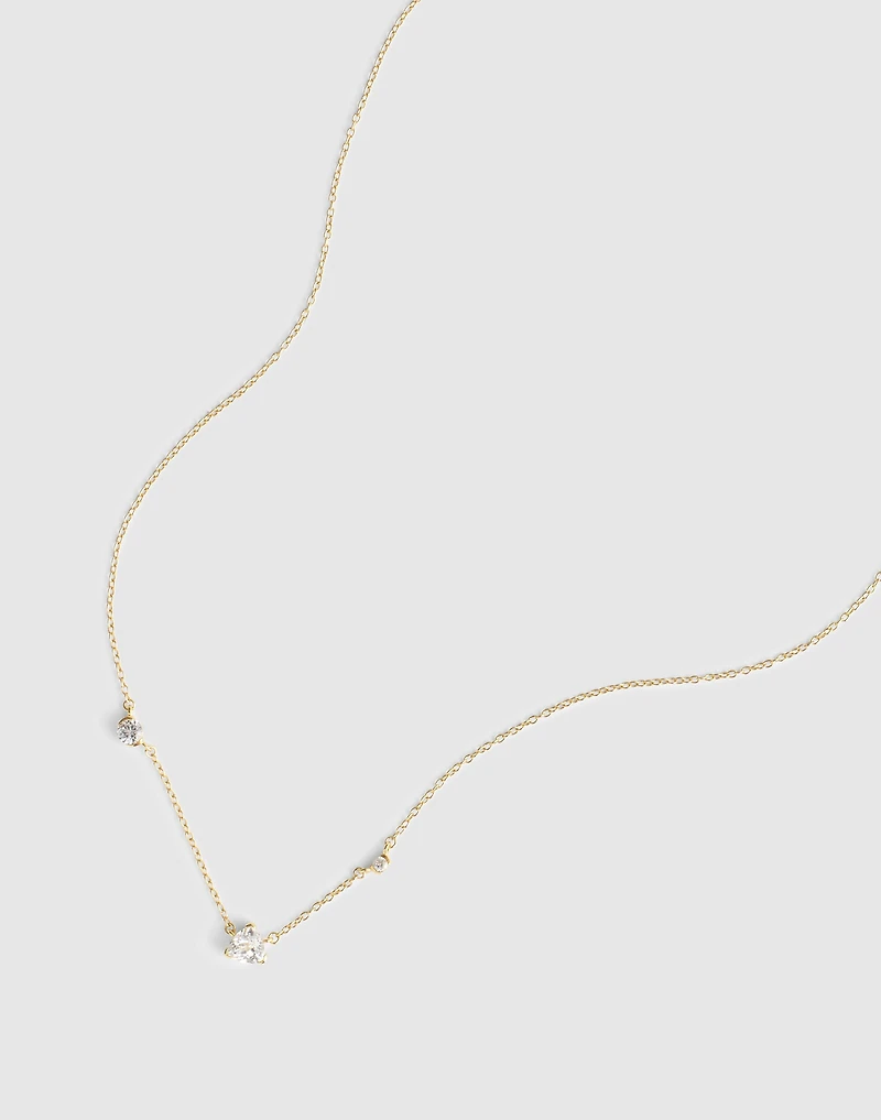 Demi-Fine Crystal Station Necklace | Madewell