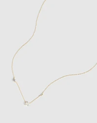 Demi-Fine Crystal Station Necklace | Madewell
