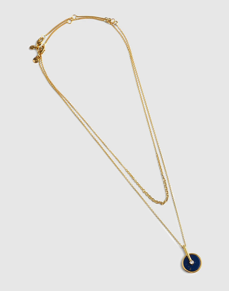 Two-Pack Stone Inlay Coin Necklace Set | Madewell