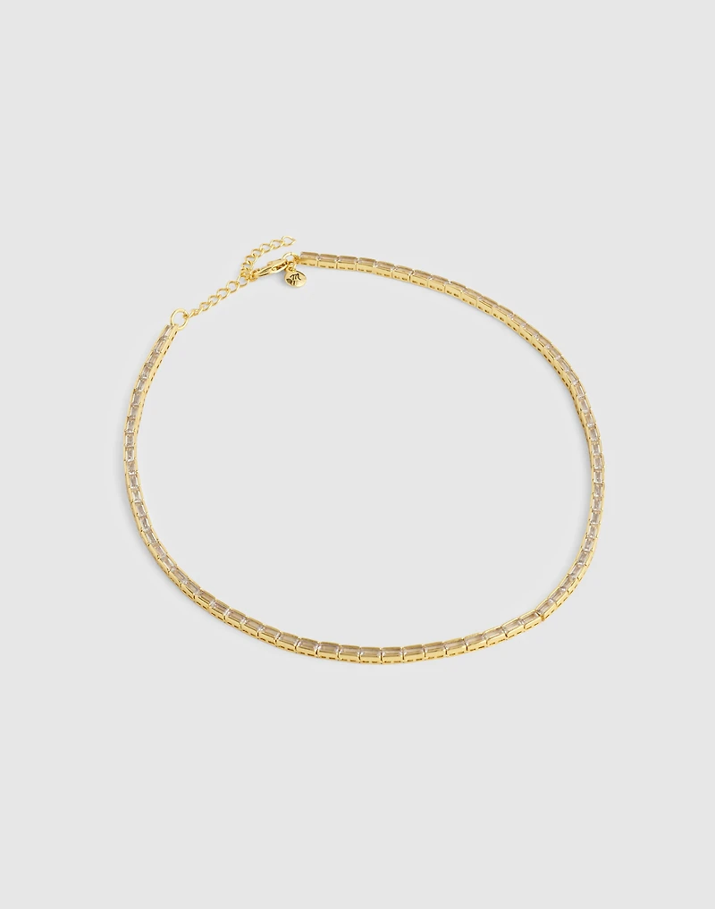 The Tennis Collection Baguette Crystal Necklace | Madewell