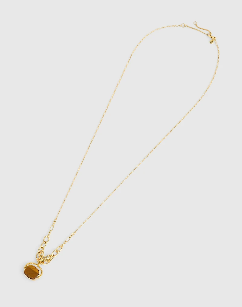 Semiprecious Pendant Graduated Chain Necklace | Madewell