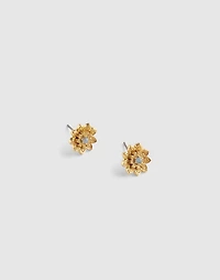 Semiprecious Floral Chintz Stud Earrings | Madewell