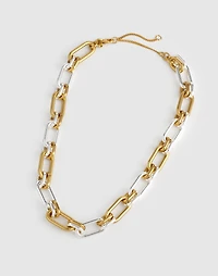 Mixed-Metal Chunky Link Chain Necklace | Madewell