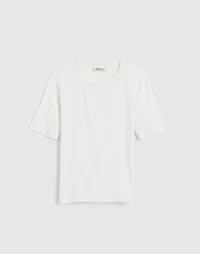 (Re)generative Cotton Ribbed Elbow-Sleeve Tee | Madewell