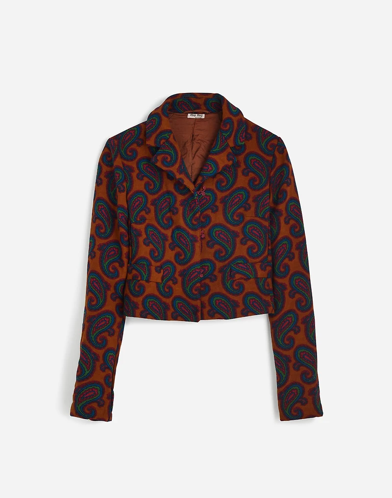 Madewell | Reluxe Fashion Preowned Miu Miu Paisley Cropped Jacket | Madewell