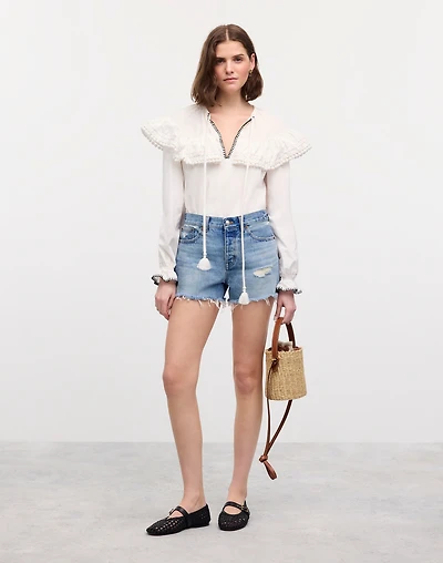 Madewell | Reluxe Fashion Preowned Miu Miu Embroidered Blouse | Madewell