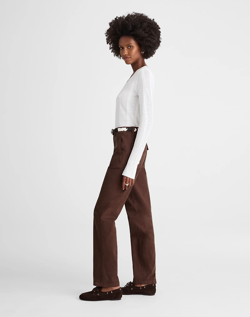 The Petite Utility Straight-Leg Pants | Madewell