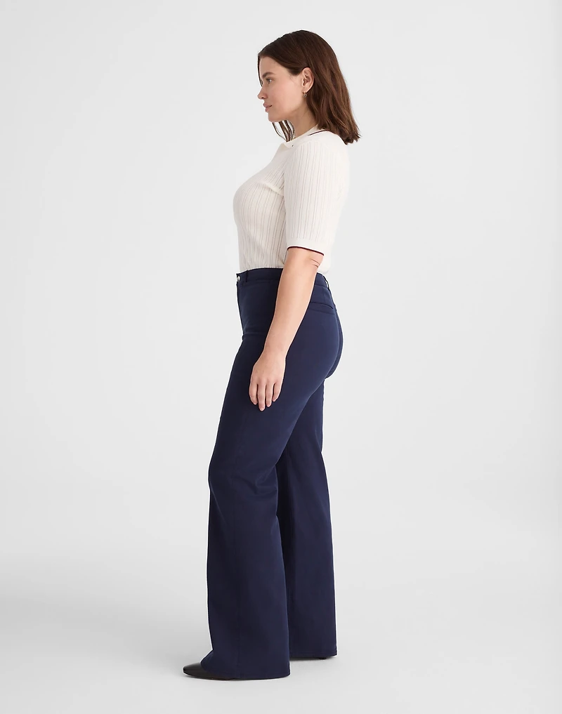 The Plus Wide-Leg Pant Garment-Dyed Twill | Madewell