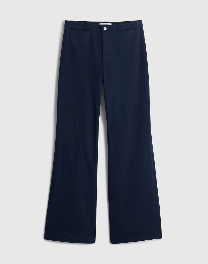 The Plus Wide-Leg Pant in Garment-Dyed Twill | Madewell